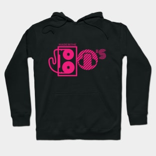 Made in the 80s Neon Pink Hoodie